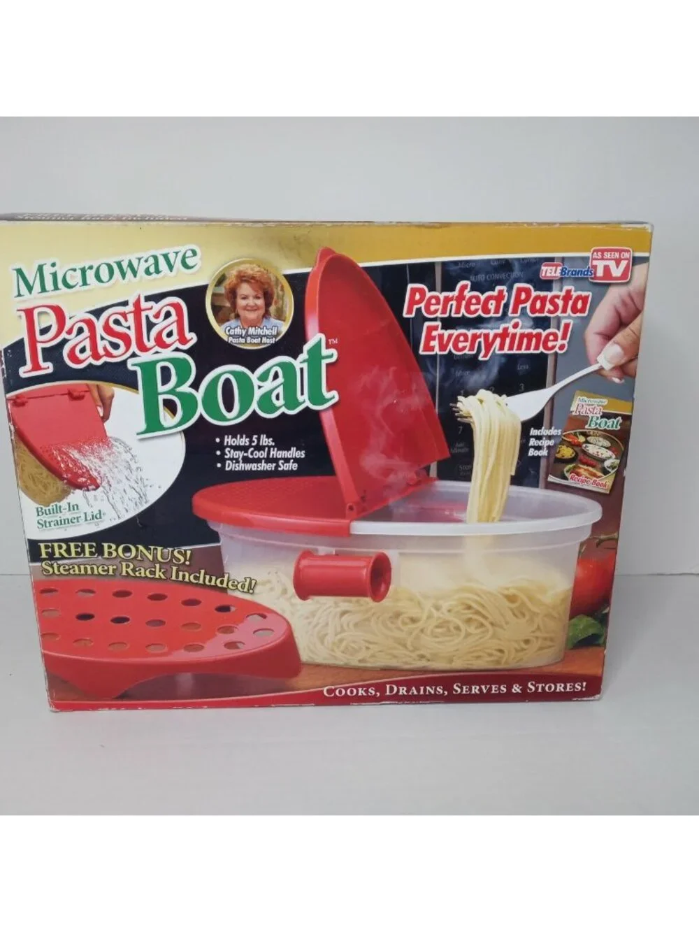 Microwave PASTA BOAT by Telebrands As Seen On TV Perfect Pasta